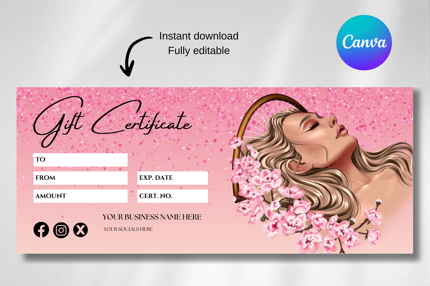 Head Spa Giftcard Pink