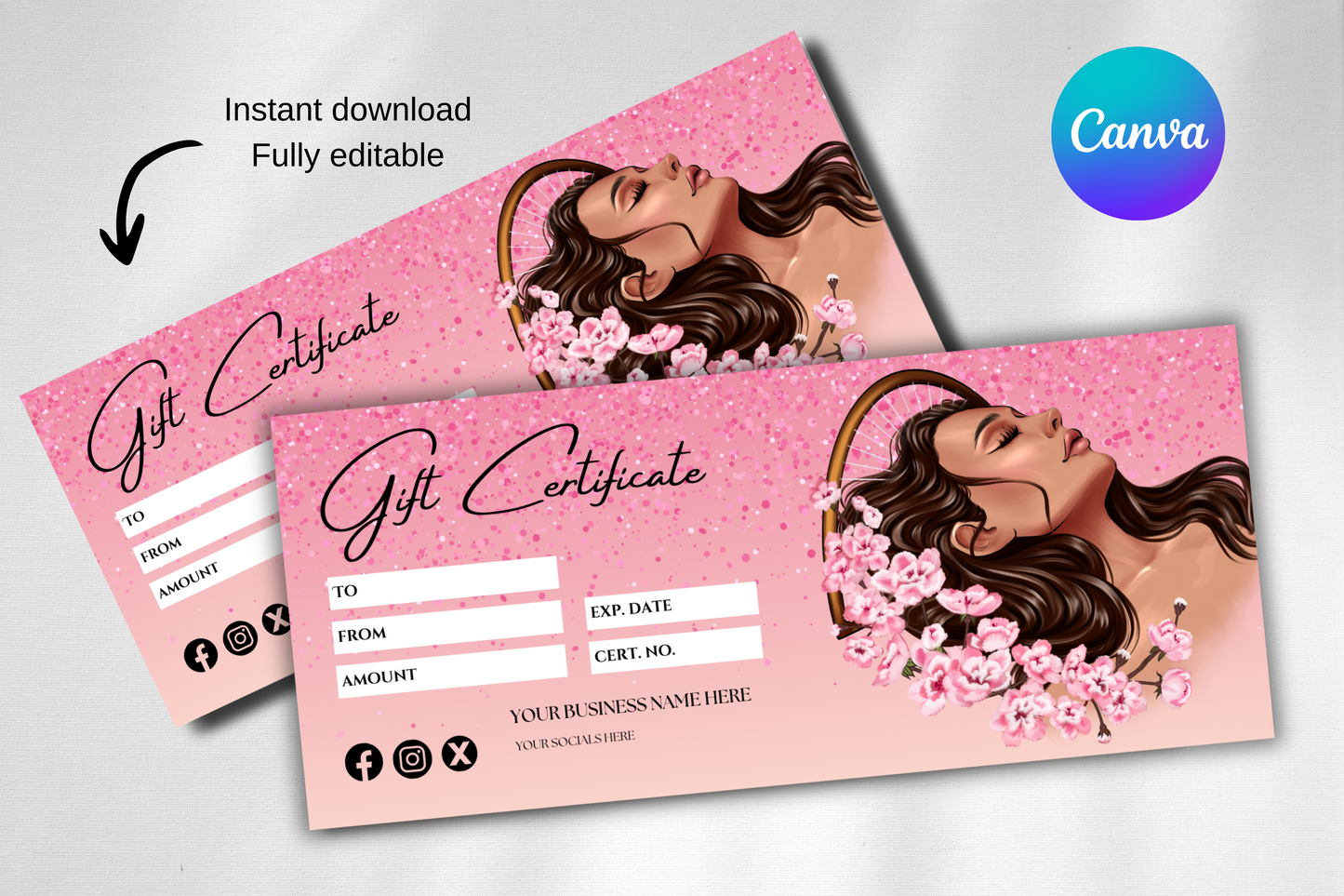 Head Spa Giftcard Pink